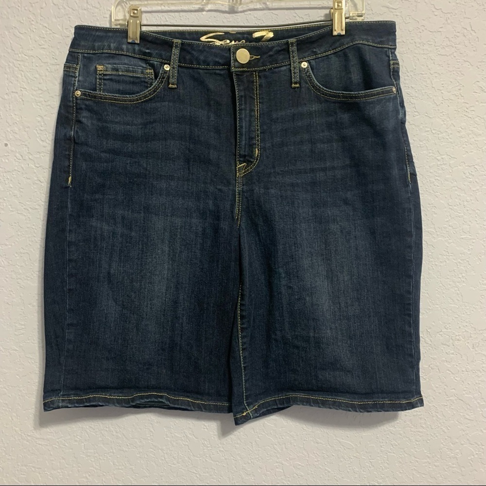 Seven7 Sunset Bermuda High Rise Shorts